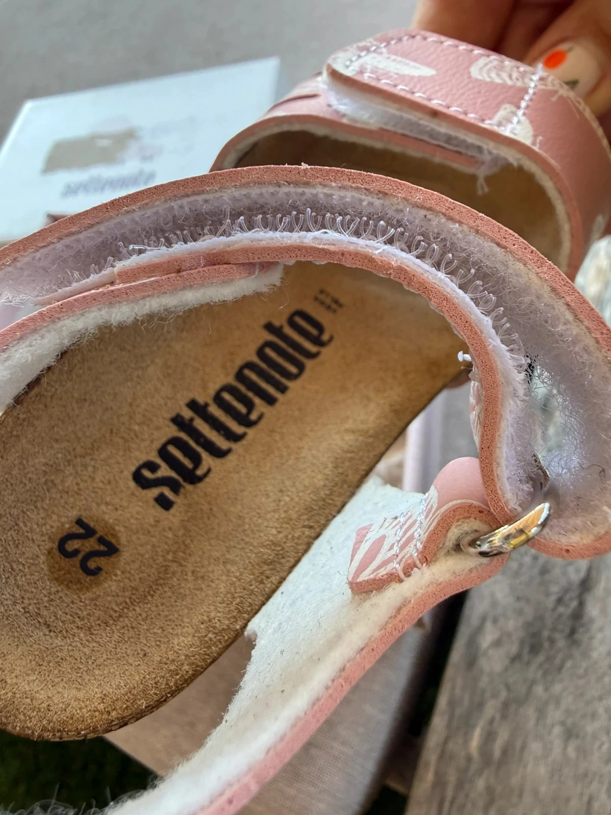 Settenote children's sandals with butterfly print – photo 4